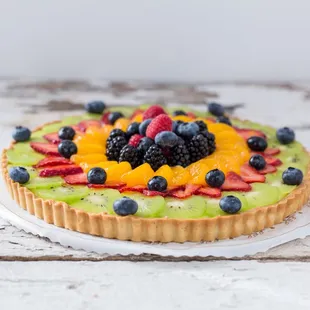 Best Buttery French Tart Bavarian Cream and Fresh Fruit