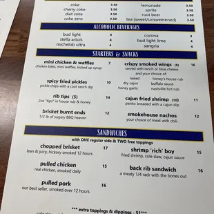 Menu side 2