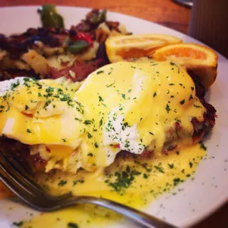 Corned Beef Hash Benedict