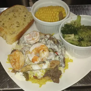 Three Meat Fajita Rice