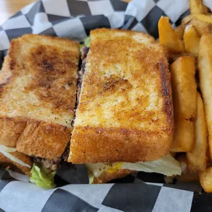 Honey Melt with fries.