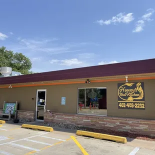 the front of the restaurant