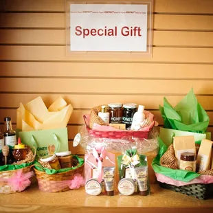 a display of a special gift