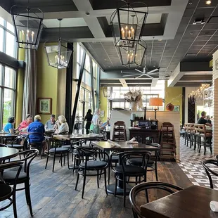 Back of the restaurant