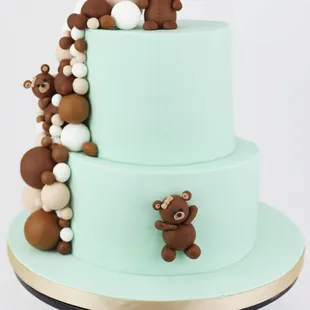 Teddy theme cake