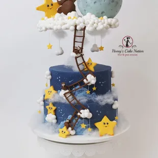 Twinkle twinkle theme cake