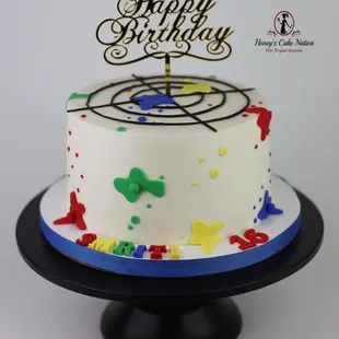 Paint ball theme cake