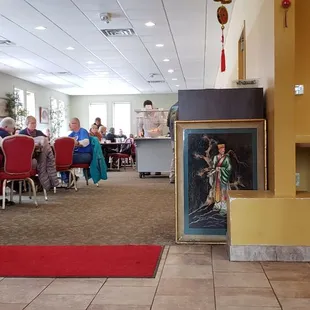 All tables taken, I'm doing take out now.