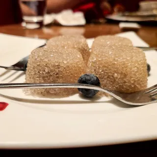 Sago Dumplings and Red Bean Paste