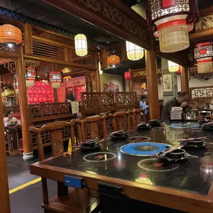 interior, sushi and sashimi