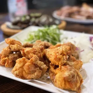 Padak KFC: Fried Chicken w/ green onion, house sauce | $25 (boneless chicken thigh)