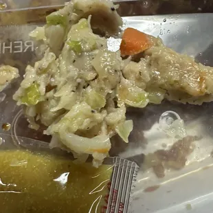 This was packed with whatever this mushy stuff was.