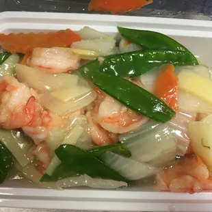 Chinese vegetable with shrimp