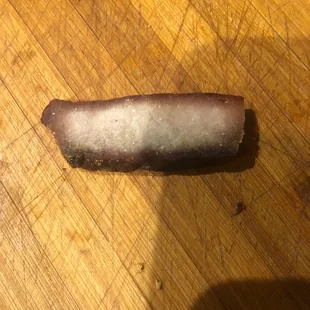 This is what they call barbecue pork over cooked disgusting