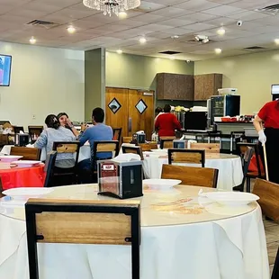 people eating in a restaurant