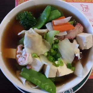 Delicious wonton soup!