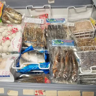 a variety of food items