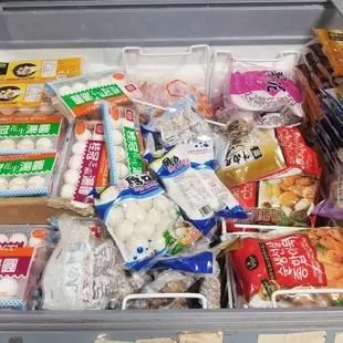 a variety of food items