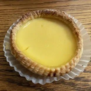 Egg tart! Toast for a few minutes for extra yum