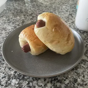 A classic.... Hot dog bun. It actually tastes a little more like a smoked sausage. One of my childhood favs.