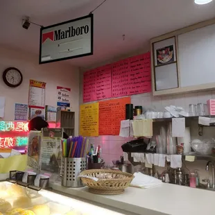 the interior of the restaurant