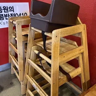 high chairs and booster