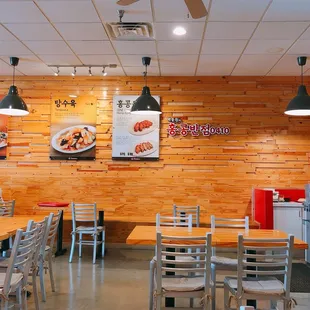 the interior of a restaurant