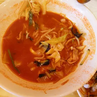 Jjambong, half of it is gone from splitting with my mom, one bowel is more than enough for 2 ladies