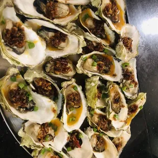 Steam oyster with xo sauce