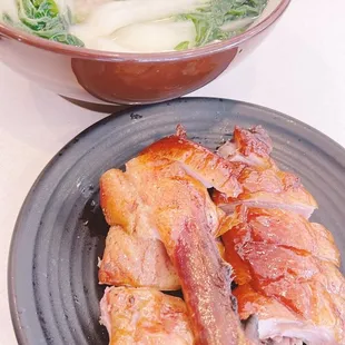 Roast duck wonton noodle soup