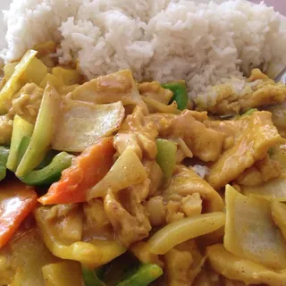 Curry Chicken Over Rice