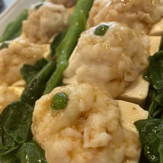 Steamed Shrimp Stuffed Tofu