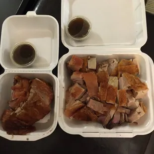 Roast duck and roast pork