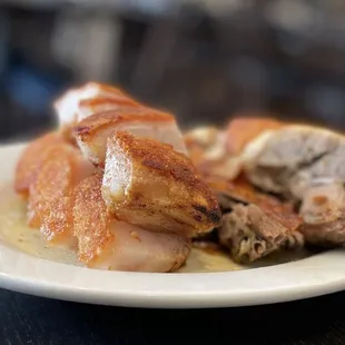 a plate of food on a table