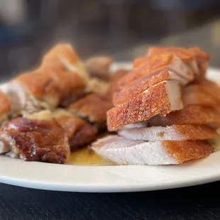 a plate of food on a table