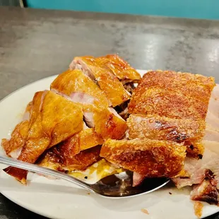 a plate of food on a table