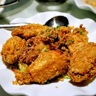 Deep Fried Chicken Wings w/ Salt &amp; Pepper (椒鹽雞中翼) ($13.95).