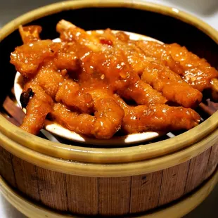 Steamed Chicken Feet w/ Spice (桂林蒸鳳爪) Dim Sum ($6.75).