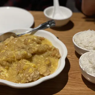 Fried Rock Cod with Creamy Corn