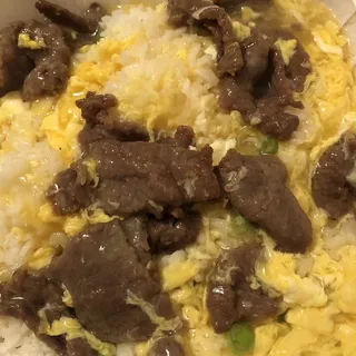 Beef and Egg Sauce with Rice