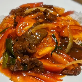 Tomato Beef with Rice