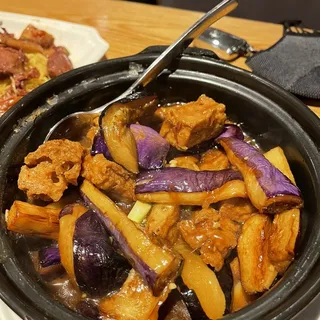 Eggplant in Szechuan Sauce Stone Pot