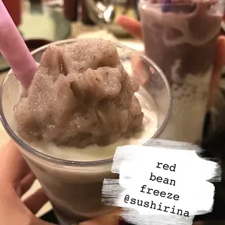 Red Bean Freeze with Coconut Milk and Sago