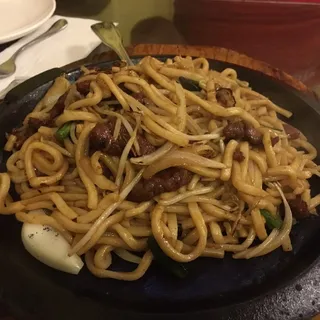 Fried Udon with Beef Slice