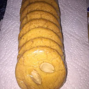 I hope these Chinese Almond Cookies are as good as Amay's Bakery and Noodle Co.