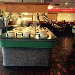 One of the three buffet stations.