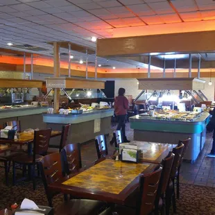 the interior of the restaurant