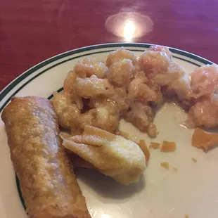 The walnut shrimp was pretty decent.