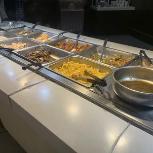 a variety of food items