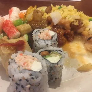wide range at the buffet!